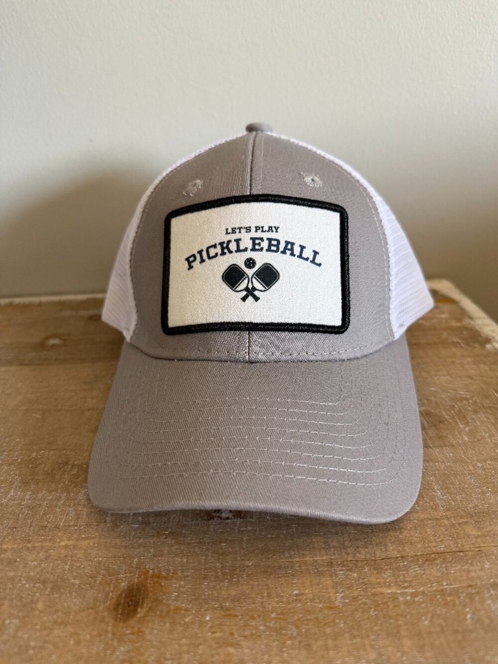 NEW Brief Insanity Let's Play Pickleball Structured Trucker Hat